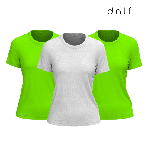 2 Verde Neon - Branco
