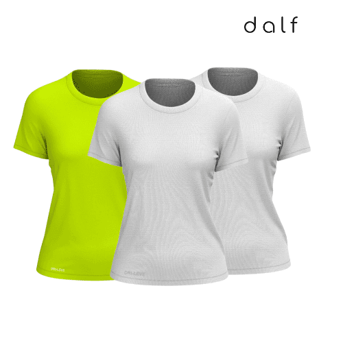 2 Branco - Amarelo Neon