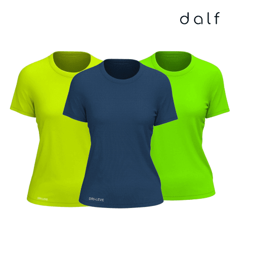 Amarelo Neon - Azul Marinho - Verde Neon