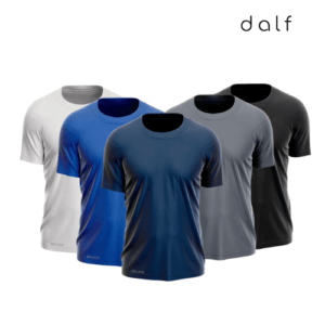 Combo 5 Camisetas DalfTech Masculina - Anti Suor e Anti Odor