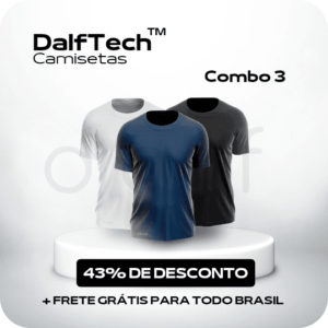 Combo 3 Camisas DalfTech – Anti Suor e Anti Odor